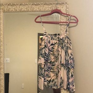 palm printed tunic